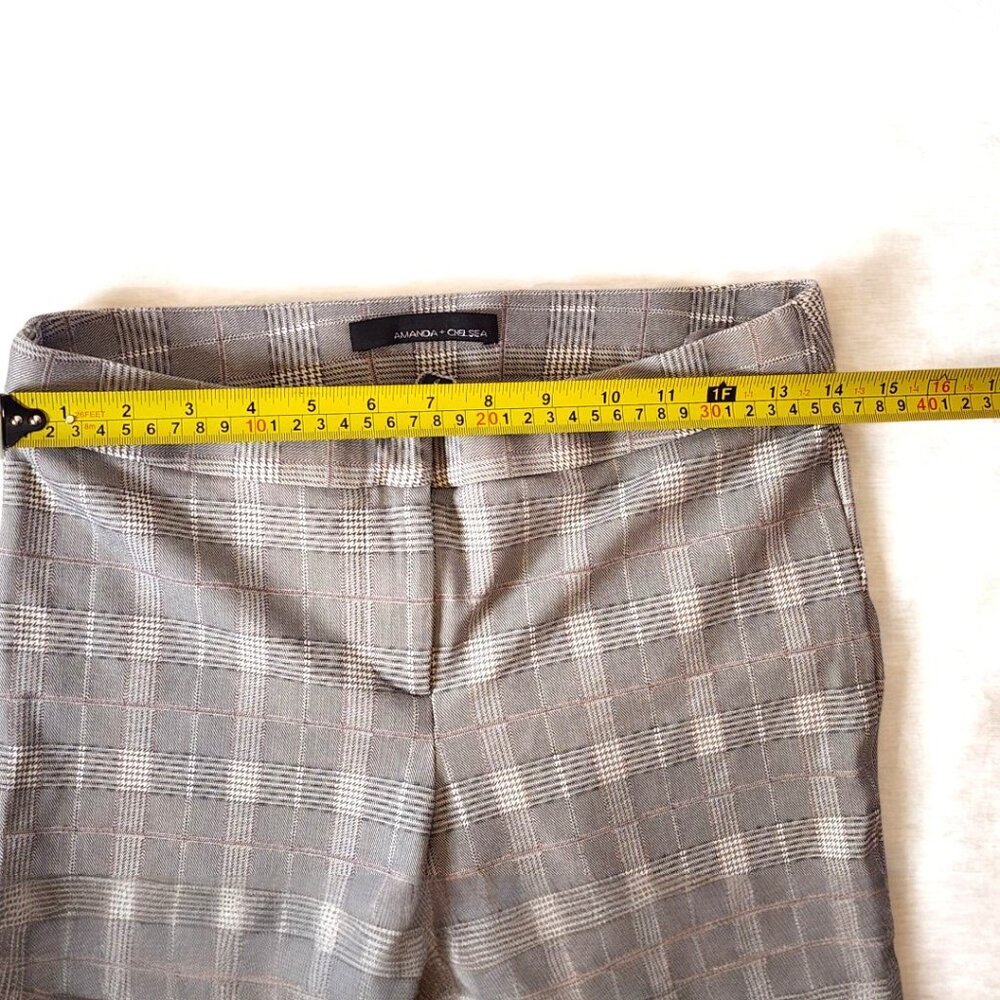 Amanda & Chelsea Plaid Capri Pants Sz 4 – Stretch Cropped Workwear - Picture 7 of 10